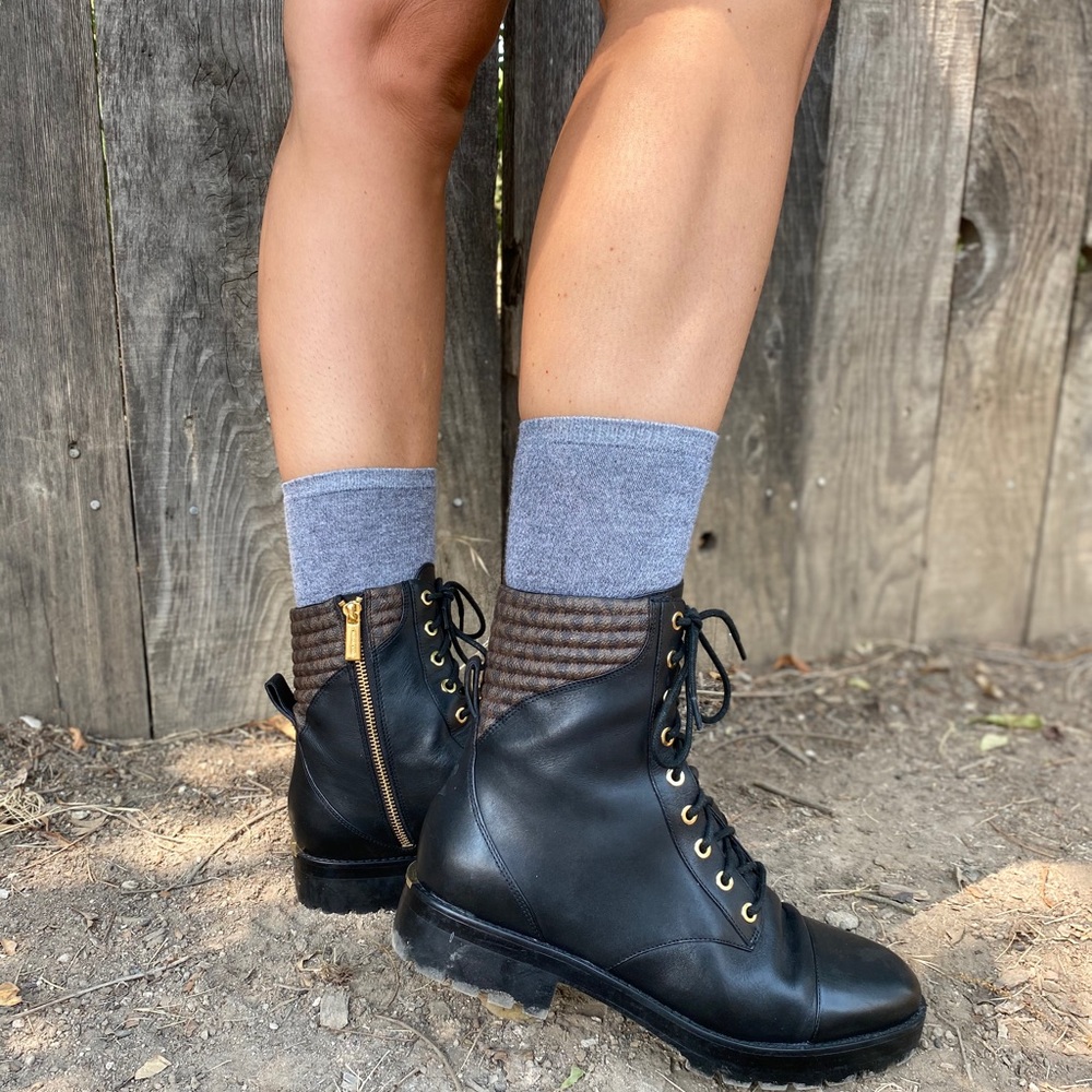 Michael Kors Bastian Leather Booties